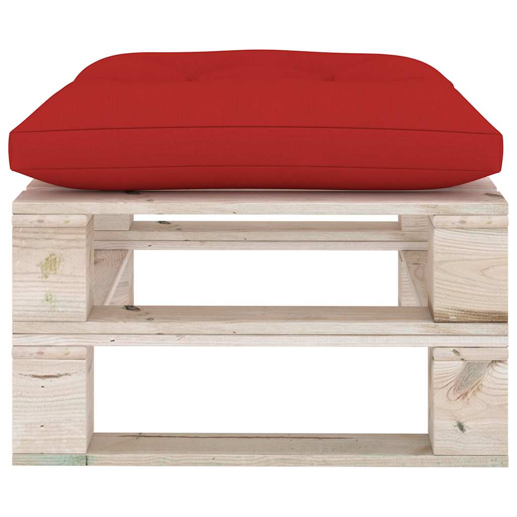 Set Salotto Giardino su Pallet Cuscini 5 pz in Legno di Pino
