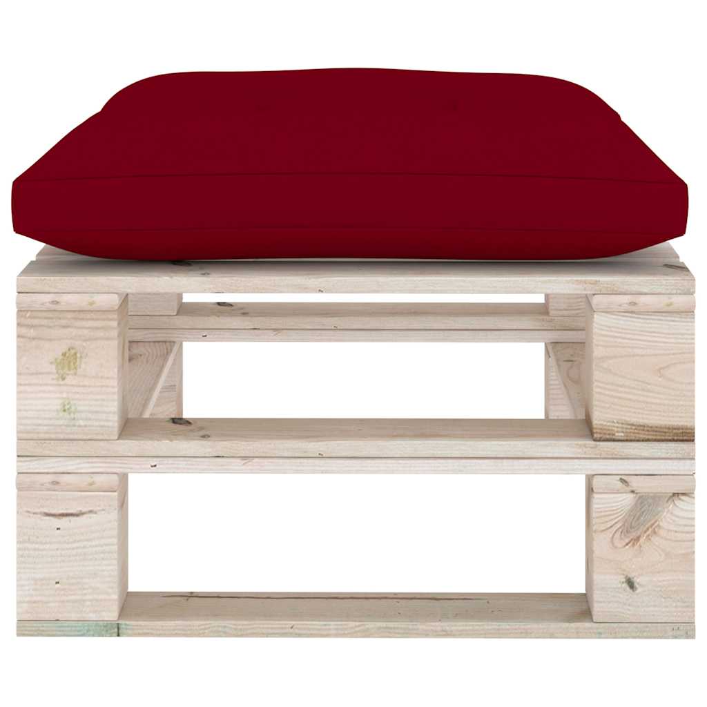 Set Salotto Giardino su Pallet Cuscini 5 pz in Legno di Pino