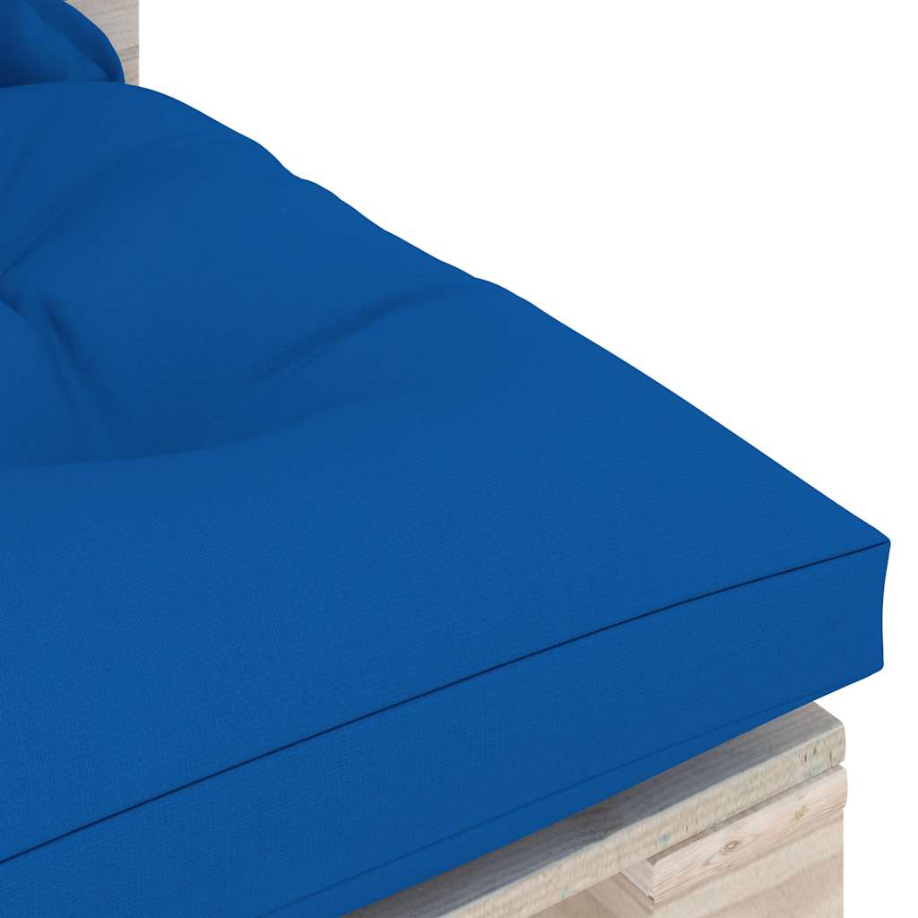 Set Salotto Giardino su Pallet Cuscini 5 pz in Legno di Pino