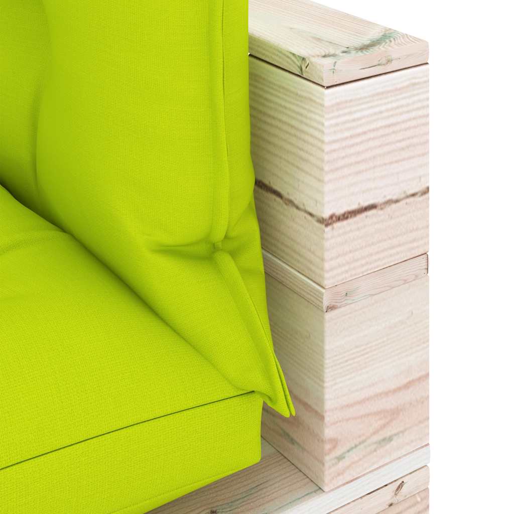 Set Salotto Giardino su Pallet Cuscini 5 pz in Legno di Pino