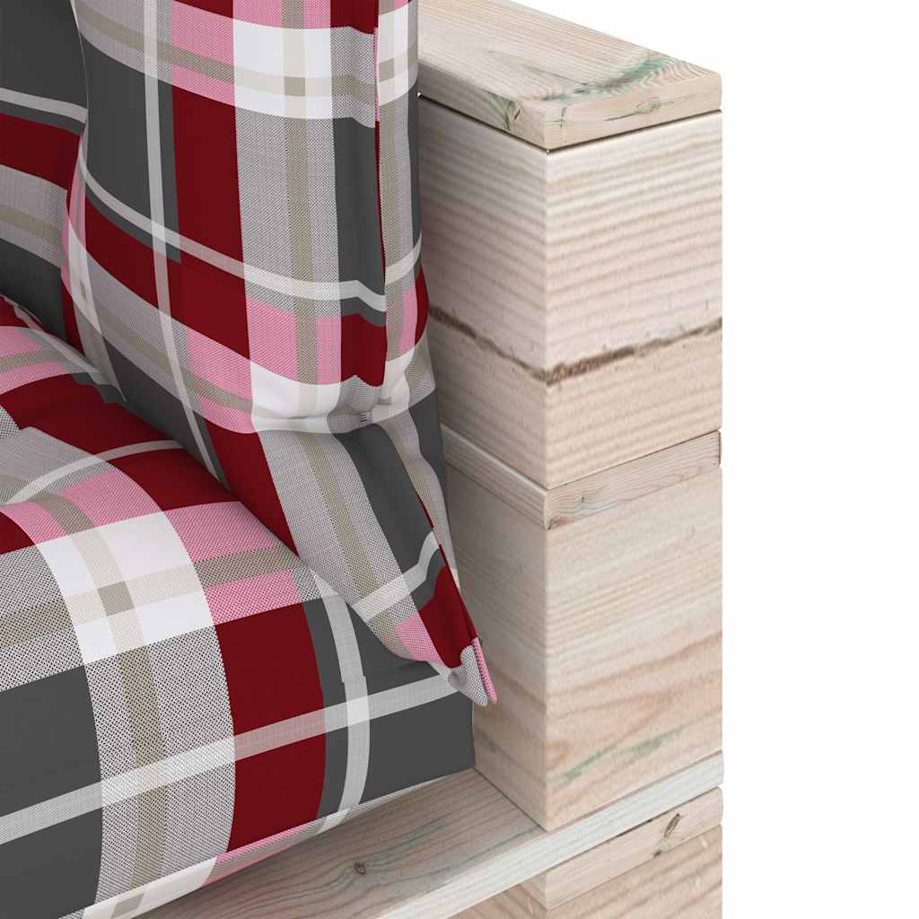 Set Salotto Giardino su Pallet Cuscini 5 pz in Legno di Pino