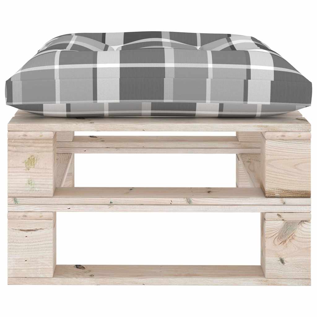 Set Salotto Giardino su Pallet Cuscini 5 pz in Legno di Pino