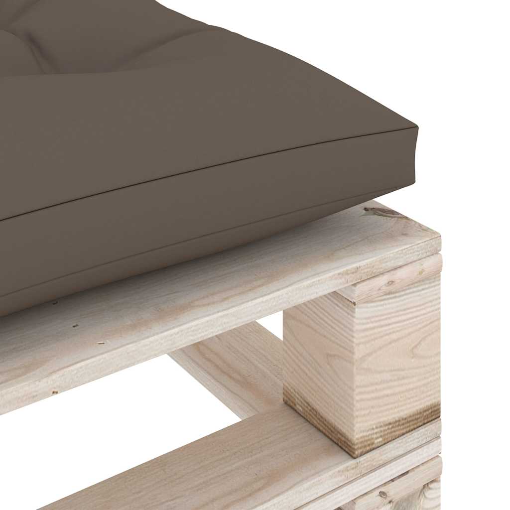 Set Salotto Giardino su Pallet Cuscini 5 pz in Legno di Pino