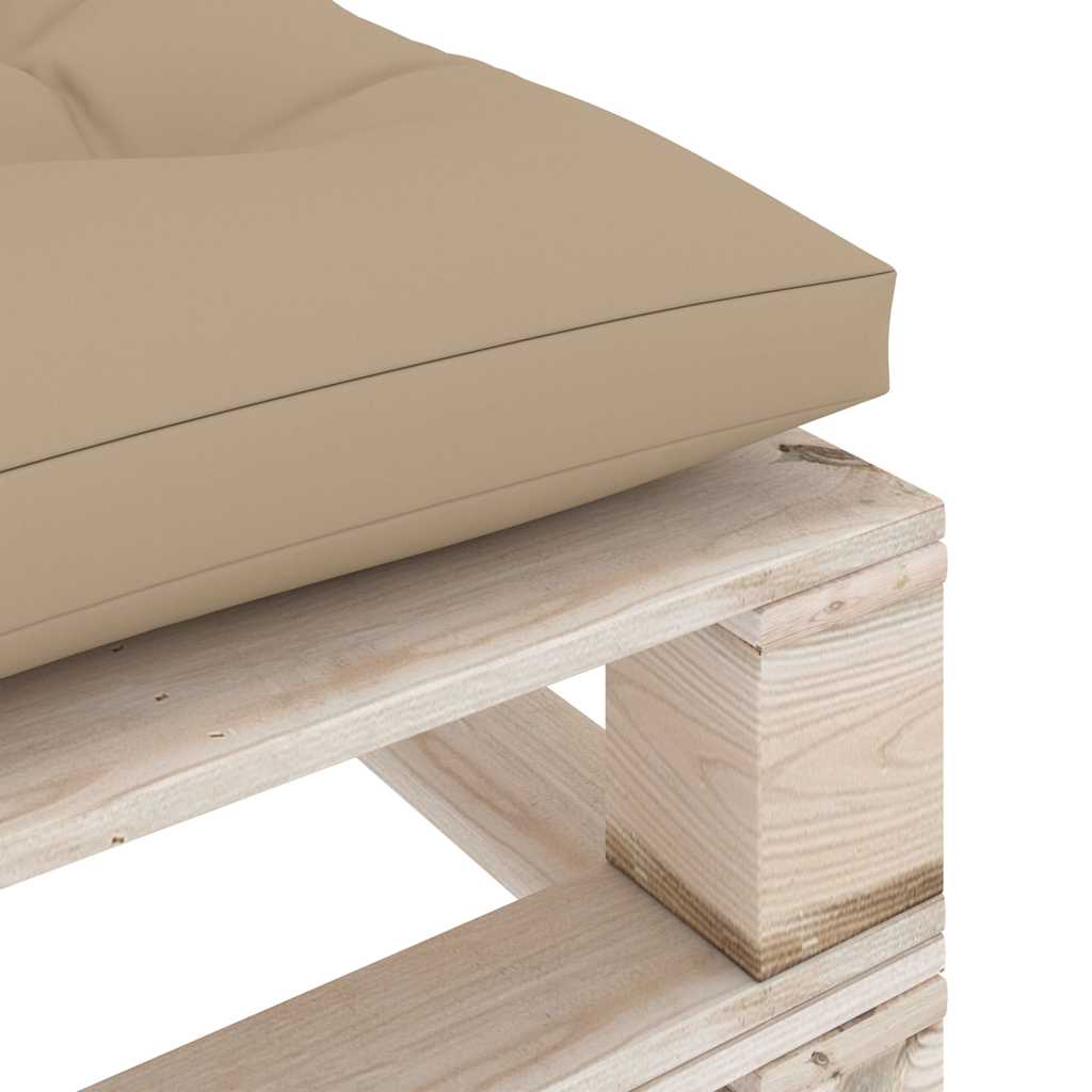 Set Salotto Giardino su Pallet Cuscini 5 pz in Legno di Pino