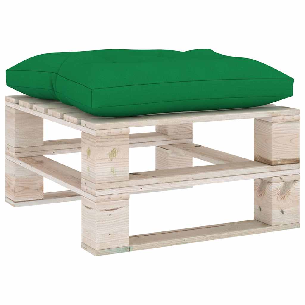 Set Salotto Giardino su Pallet Cuscini 5 pz in Legno di Pino