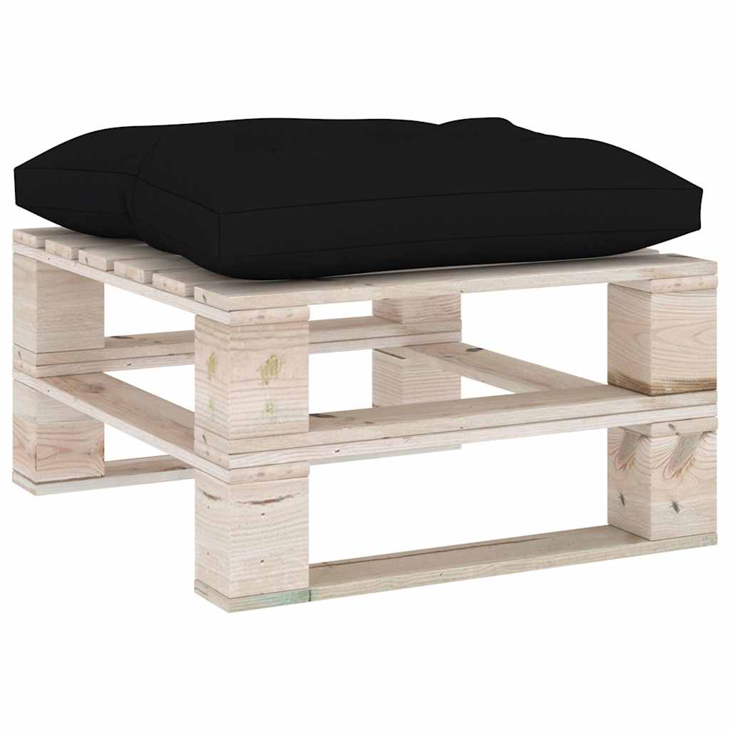 Set Salotto Giardino su Pallet Cuscini 6 pz in Legno di Pino