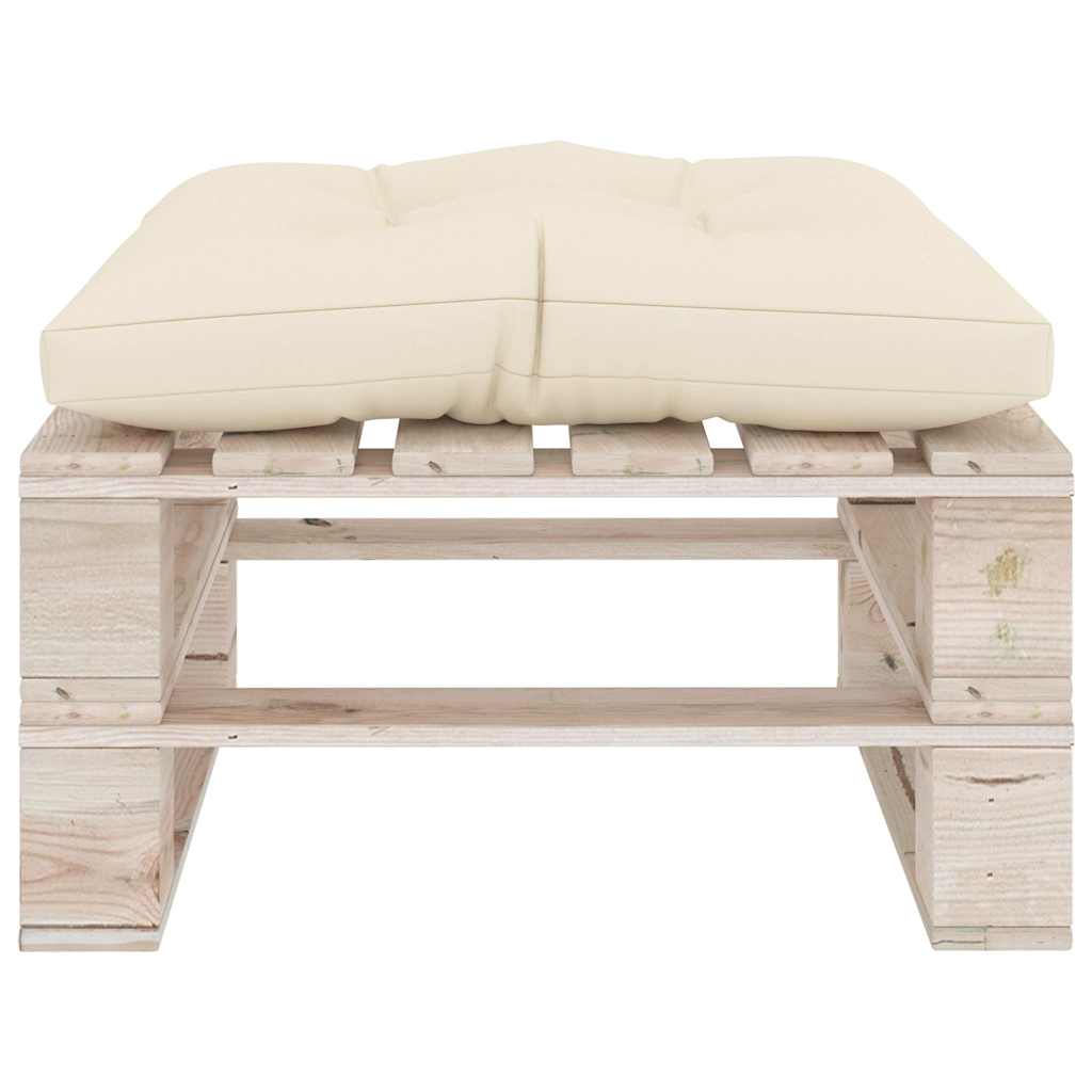 Set Salotto Giardino su Pallet Cuscini 6 pz in Legno di Pino