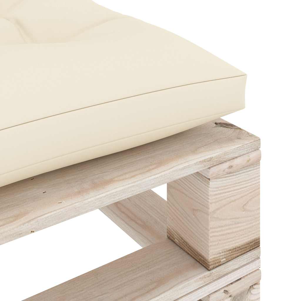 Set Salotto Giardino su Pallet Cuscini 6 pz in Legno di Pino