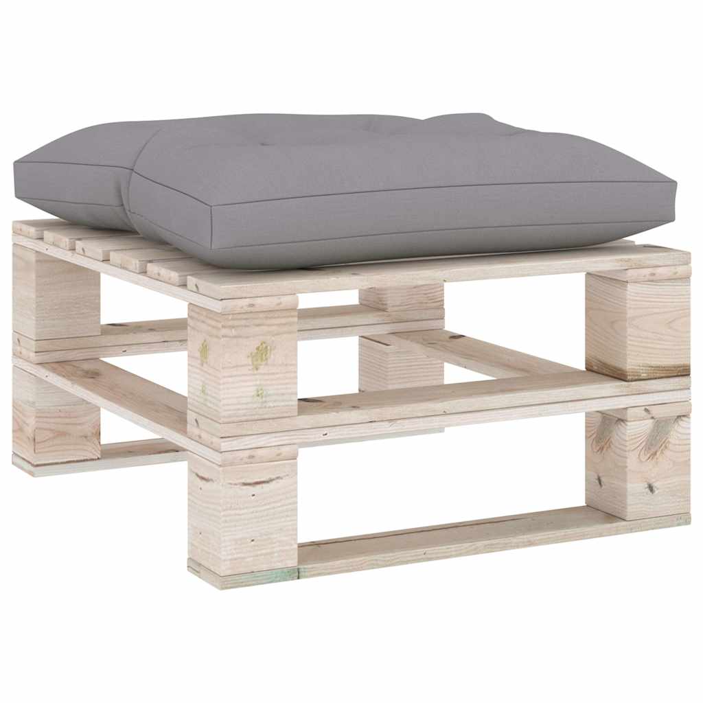 Set Salotto Giardino su Pallet Cuscini 6 pz in Legno di Pino