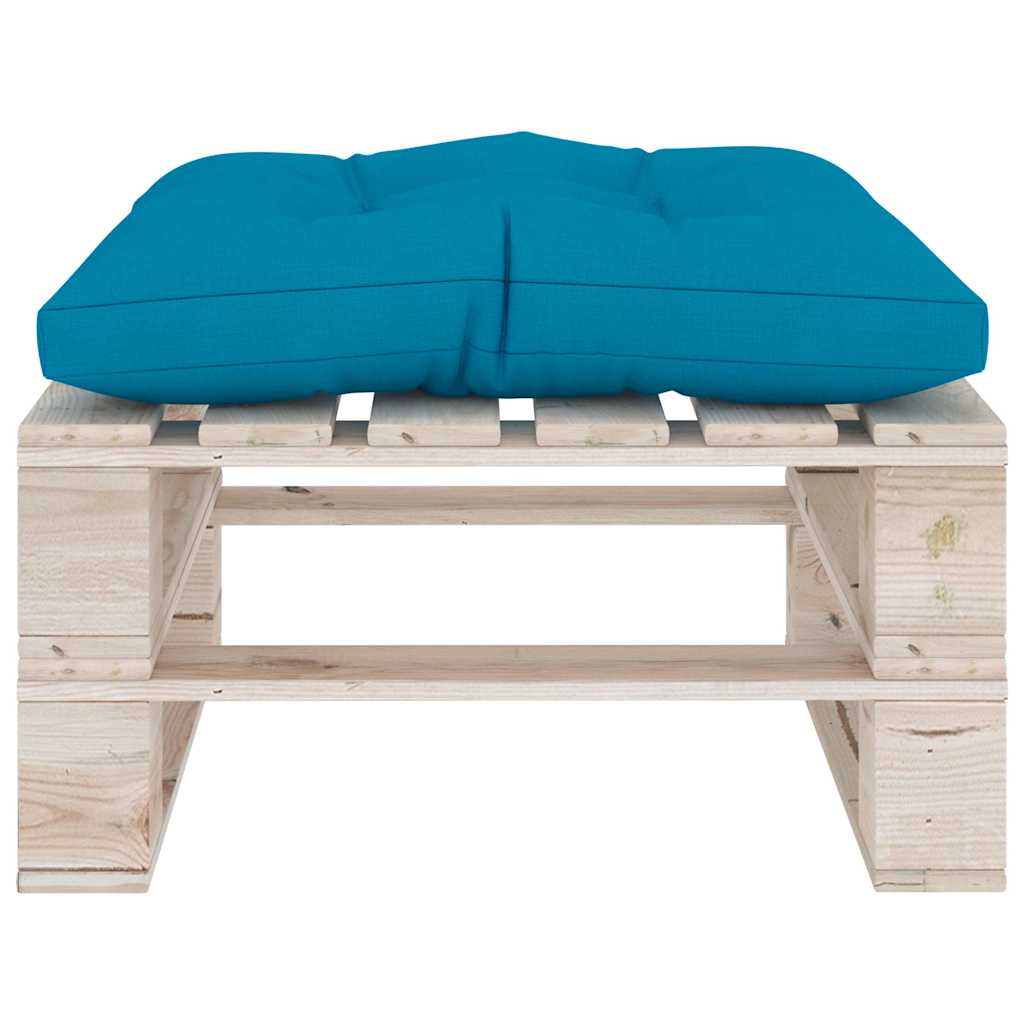 Set Salotto Giardino su Pallet Cuscini 6 pz in Legno di Pino