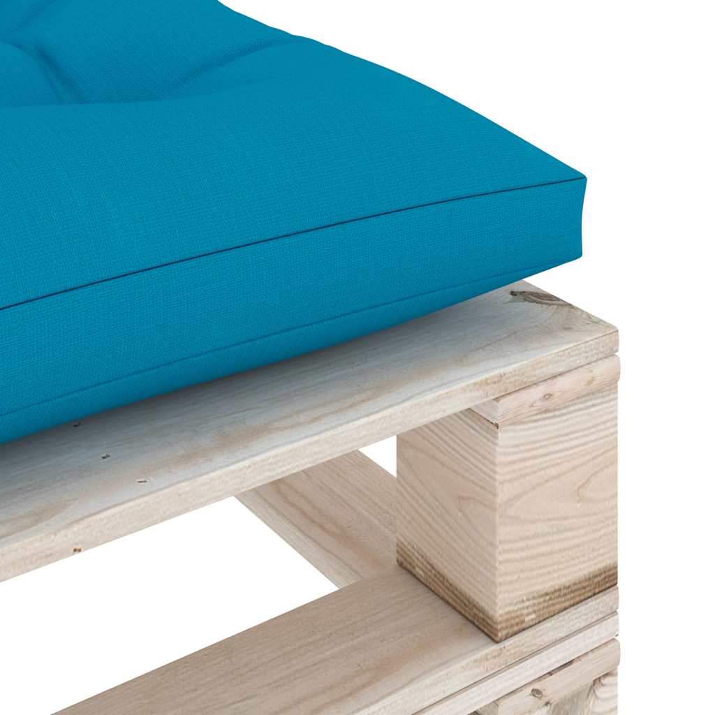 Set Salotto Giardino su Pallet Cuscini 6 pz in Legno di Pino