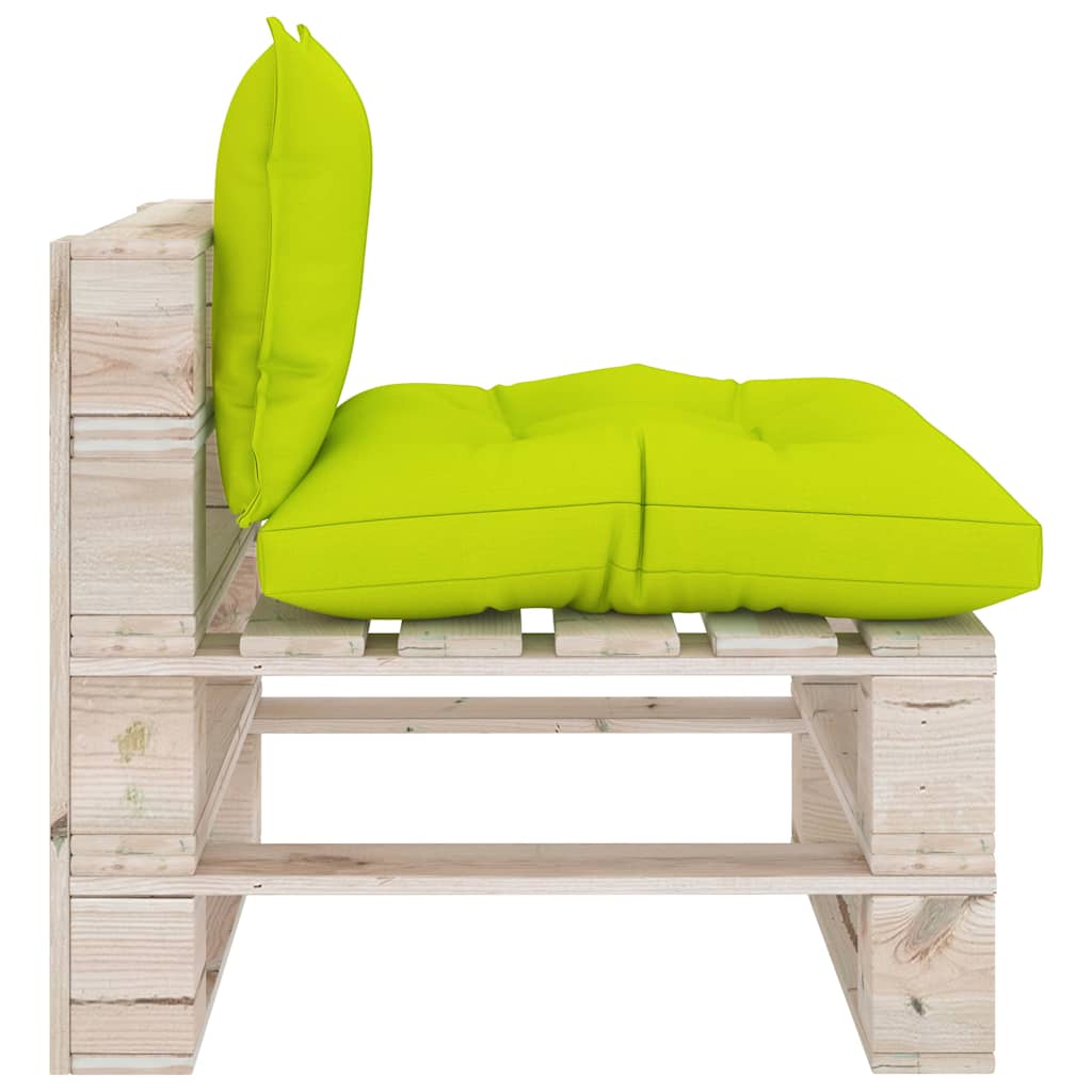 Set Salotto Giardino su Pallet Cuscini 6 pz in Legno di Pino