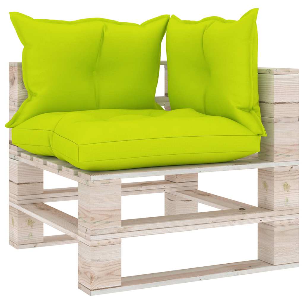 Set Salotto Giardino su Pallet Cuscini 6 pz in Legno di Pino