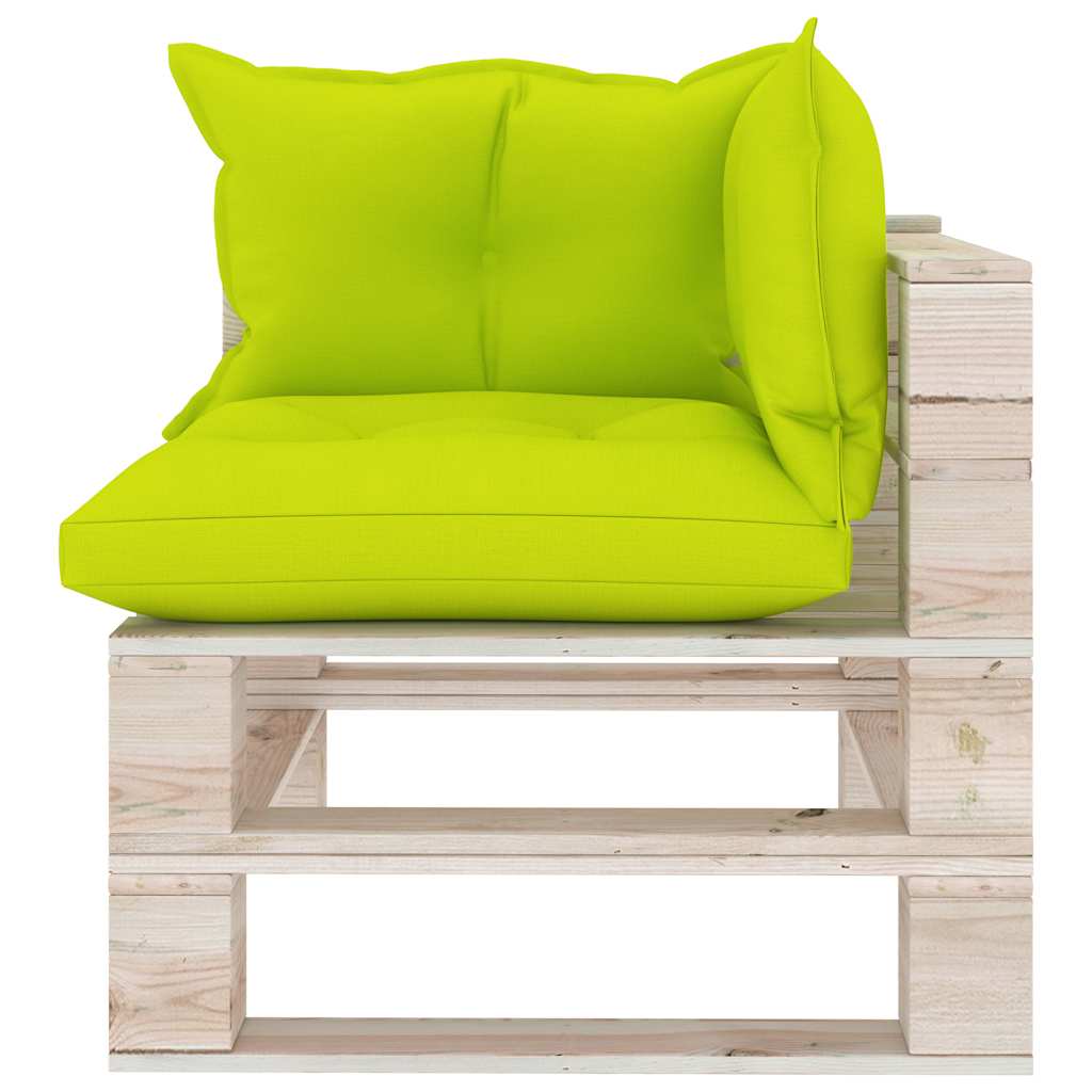 Set Salotto Giardino su Pallet Cuscini 6 pz in Legno di Pino