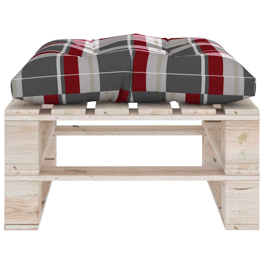 Set Salotto Giardino su Pallet Cuscini 6 pz in Legno di Pino