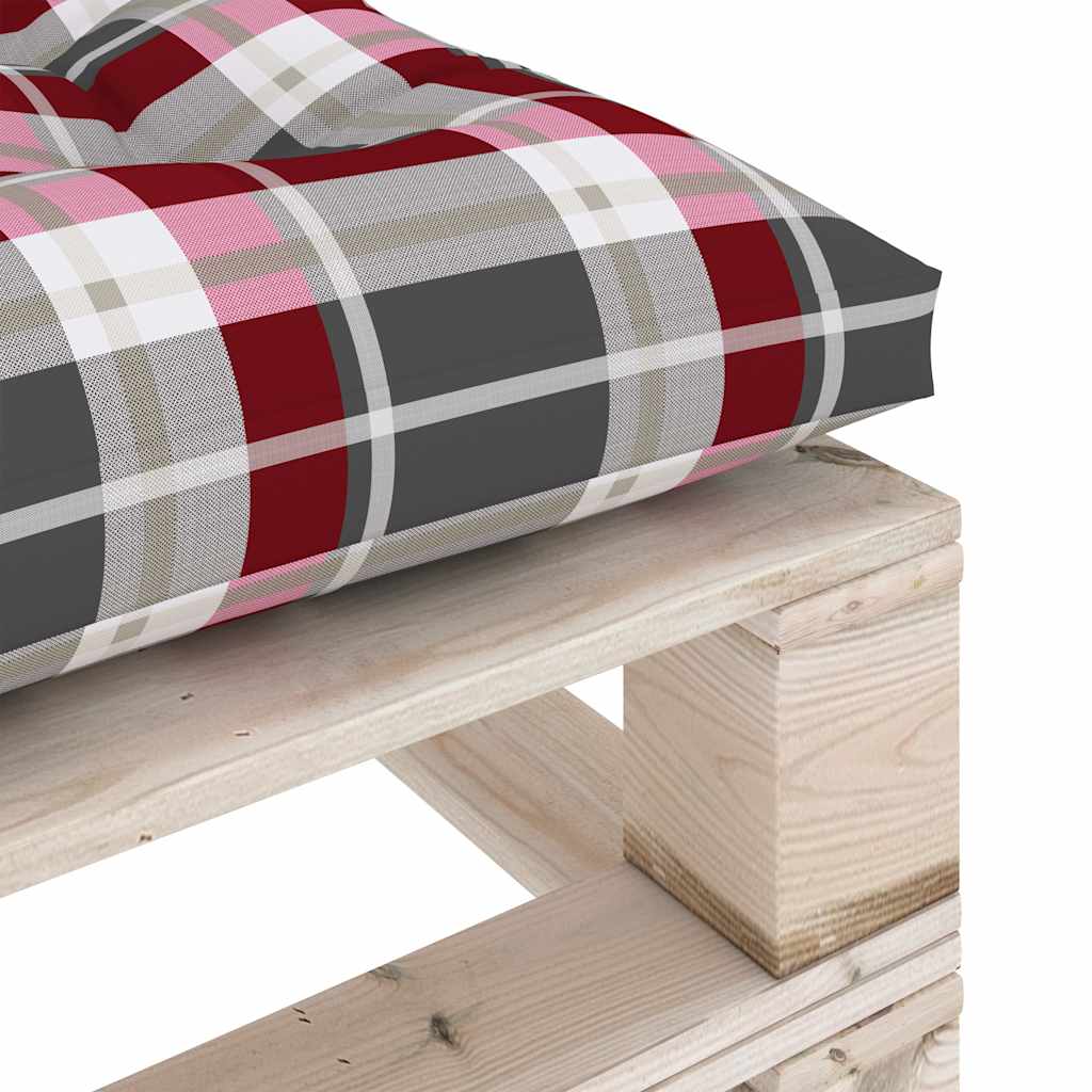 Set Salotto Giardino su Pallet Cuscini 6 pz in Legno di Pino