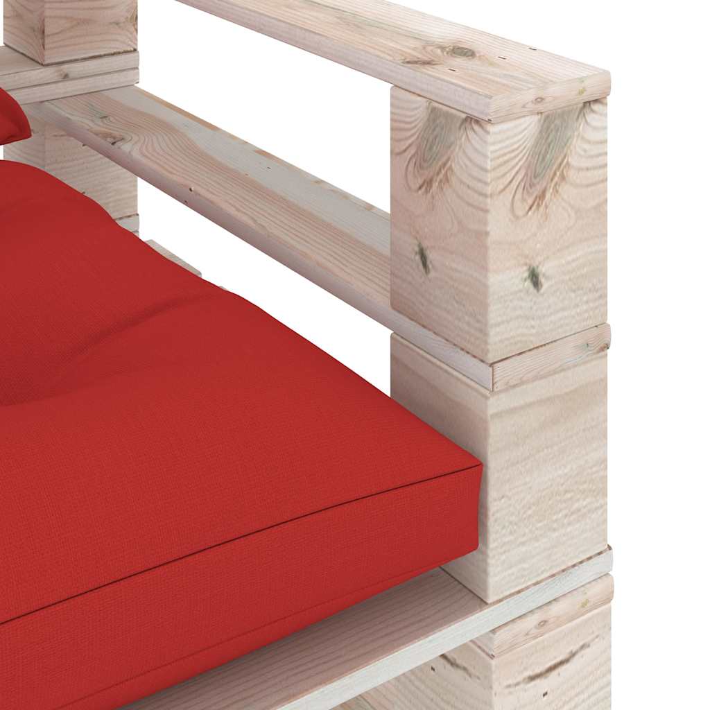 Set Divani da Giardino Pallet 5 pz con Cuscini in Legno di Pino