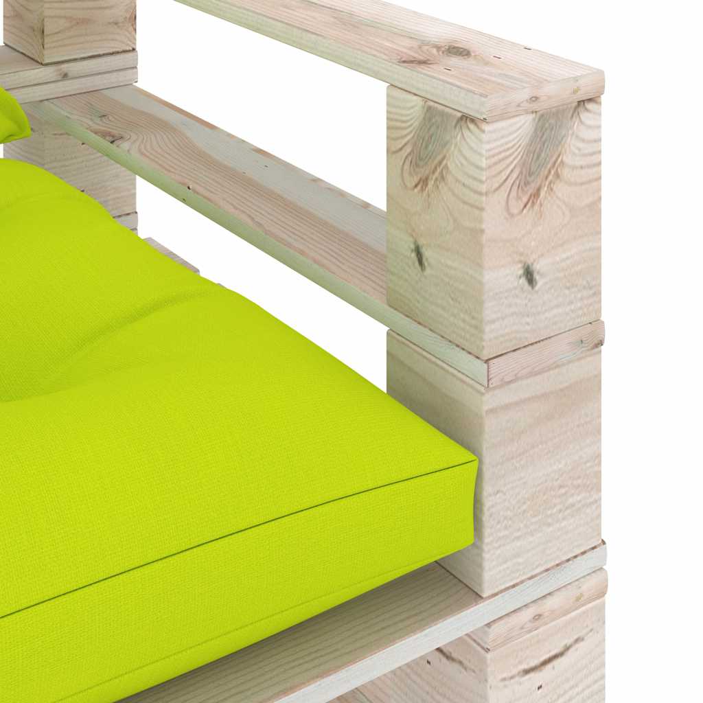Set Divani da Giardino Pallet 5 pz con Cuscini in Legno di Pino