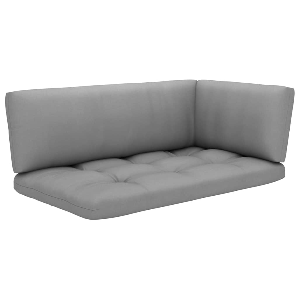 Set Divani in Pallet con Cuscini 4 pz in Pino Impregnato Verde