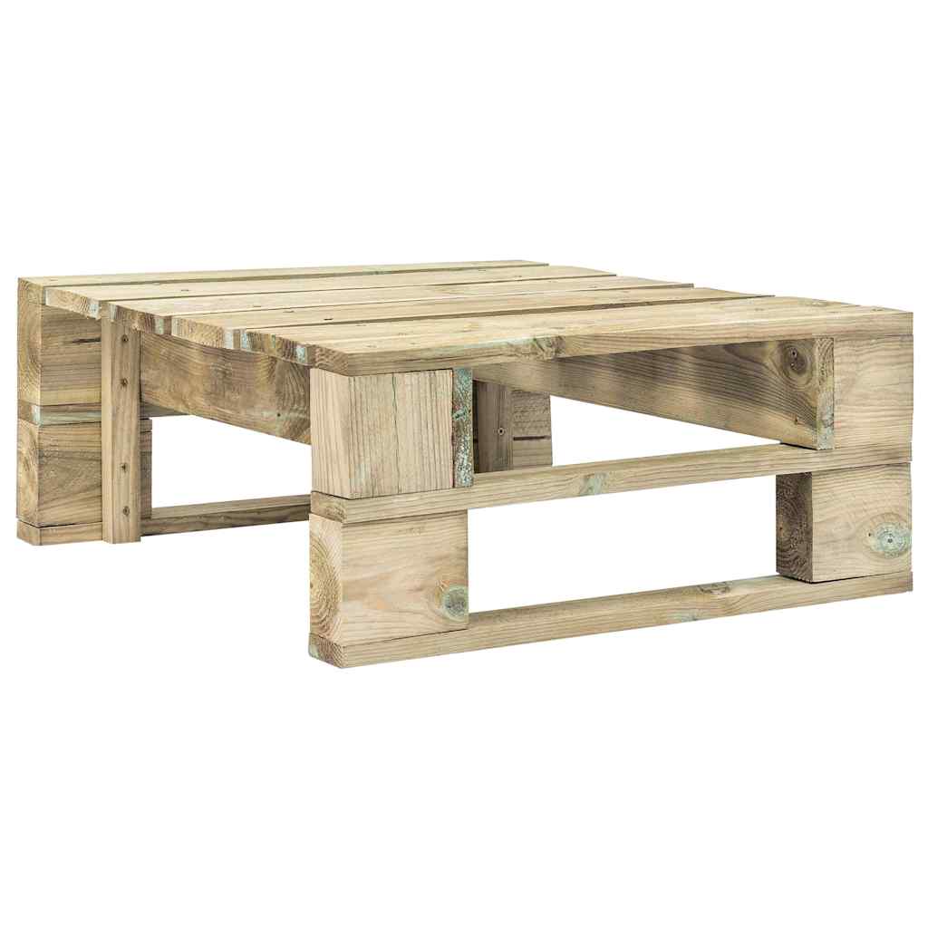 Set Divani in Pallet con Cuscini 4 pz in Pino Impregnato Verde