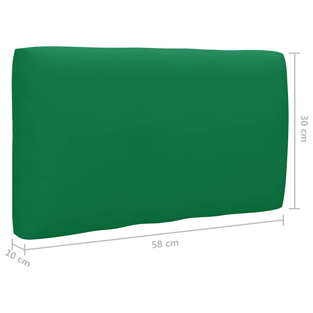 Set Divani in Pallet con Cuscini 4 pz in Pino Impregnato Verde