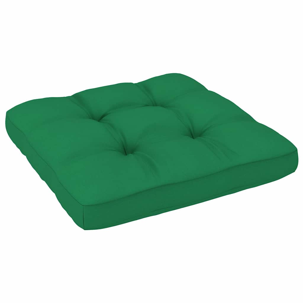 Set Divani in Pallet con Cuscini 4 pz in Pino Impregnato Verde
