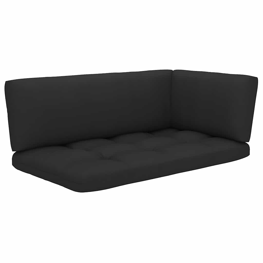 Set Divani in Pallet con Cuscini 4 pz in Pino Impregnato Verde