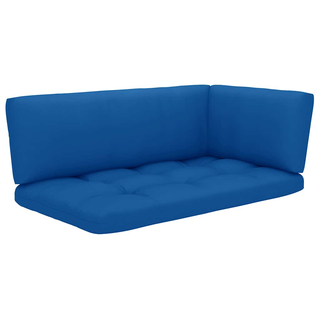Set Divani in Pallet con Cuscini 4 pz in Pino Impregnato Verde