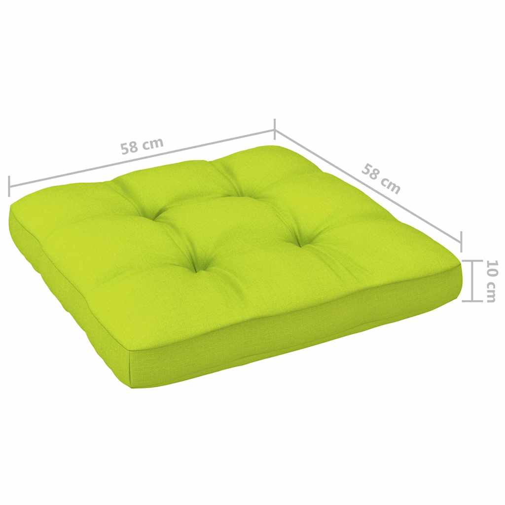 Set Divani in Pallet con Cuscini 4 pz in Pino Impregnato Verde