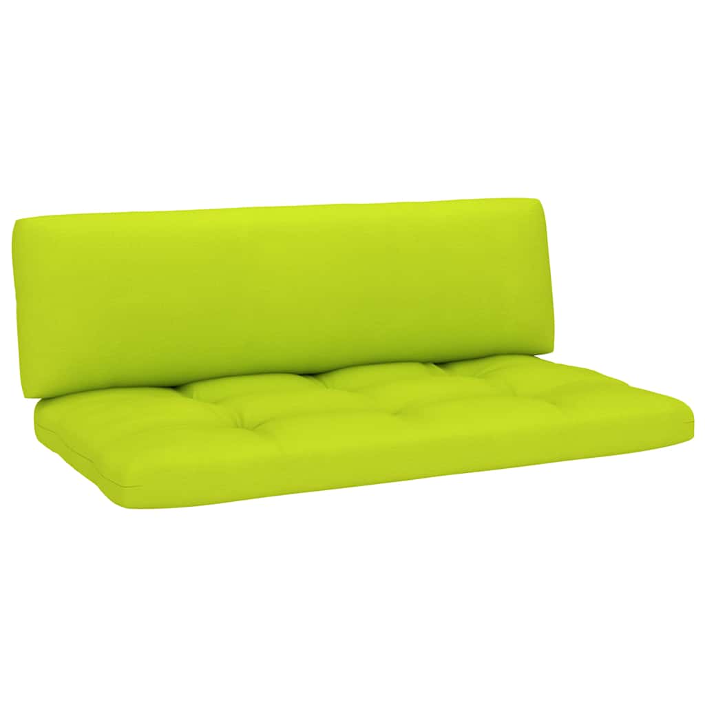 Set Divani in Pallet con Cuscini 4 pz in Pino Impregnato Verde