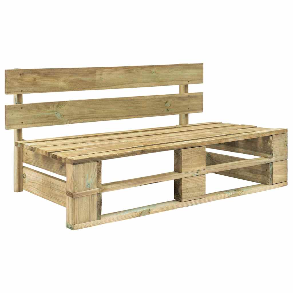 Set Divani in Pallet con Cuscini 4 pz in Pino Impregnato Verde