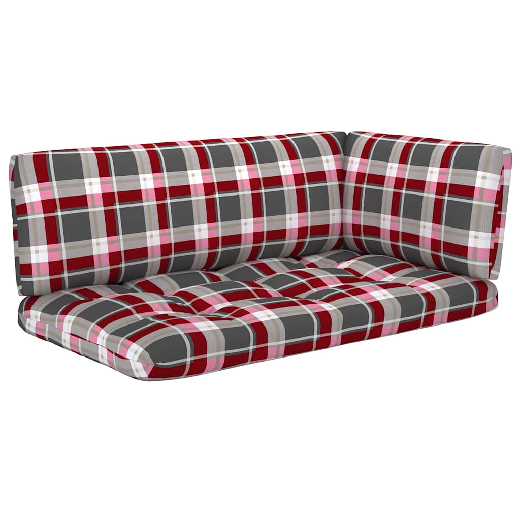 Set Divani in Pallet con Cuscini 4 pz in Pino Impregnato Verde