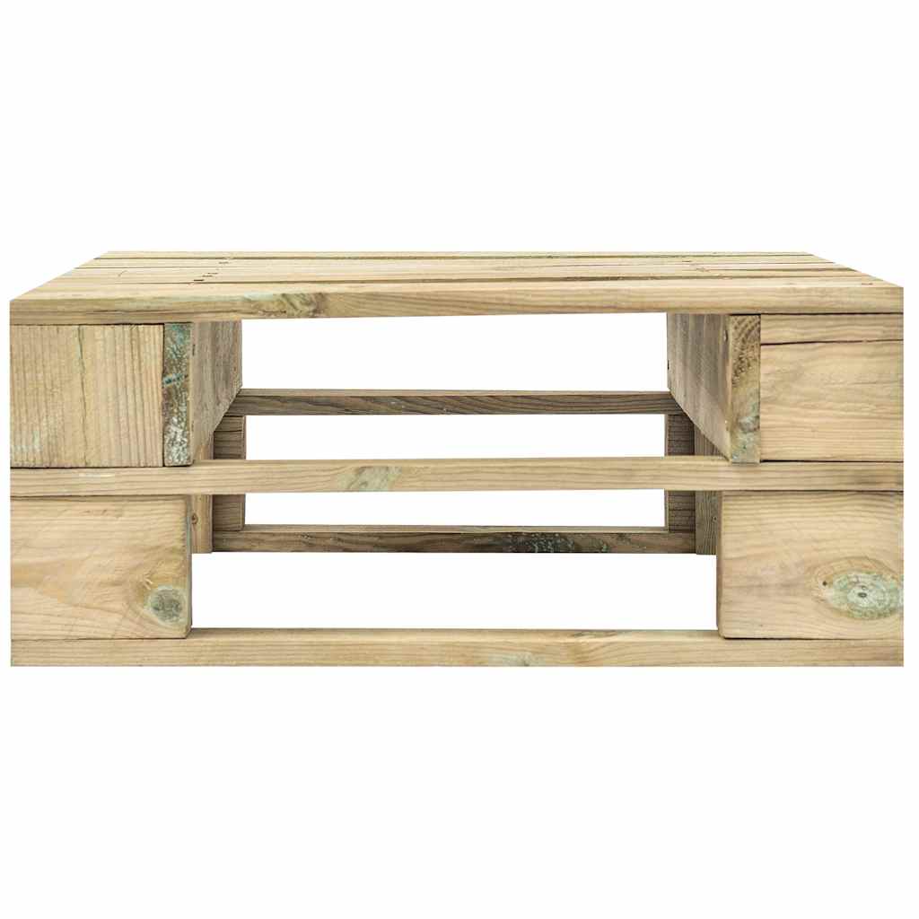 Set Divani in Pallet con Cuscini 4 pz in Pino Impregnato Verde