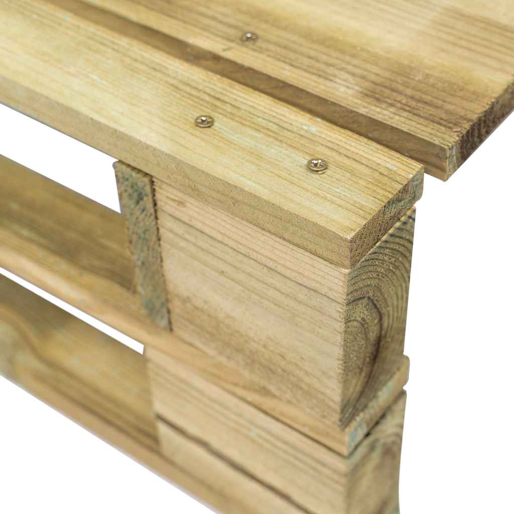 Set Divani in Pallet con Cuscini 4 pz in Pino Impregnato Verde