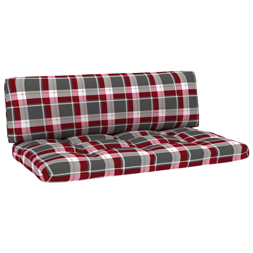 Set Divani in Pallet con Cuscini 4 pz in Pino Impregnato Grigio