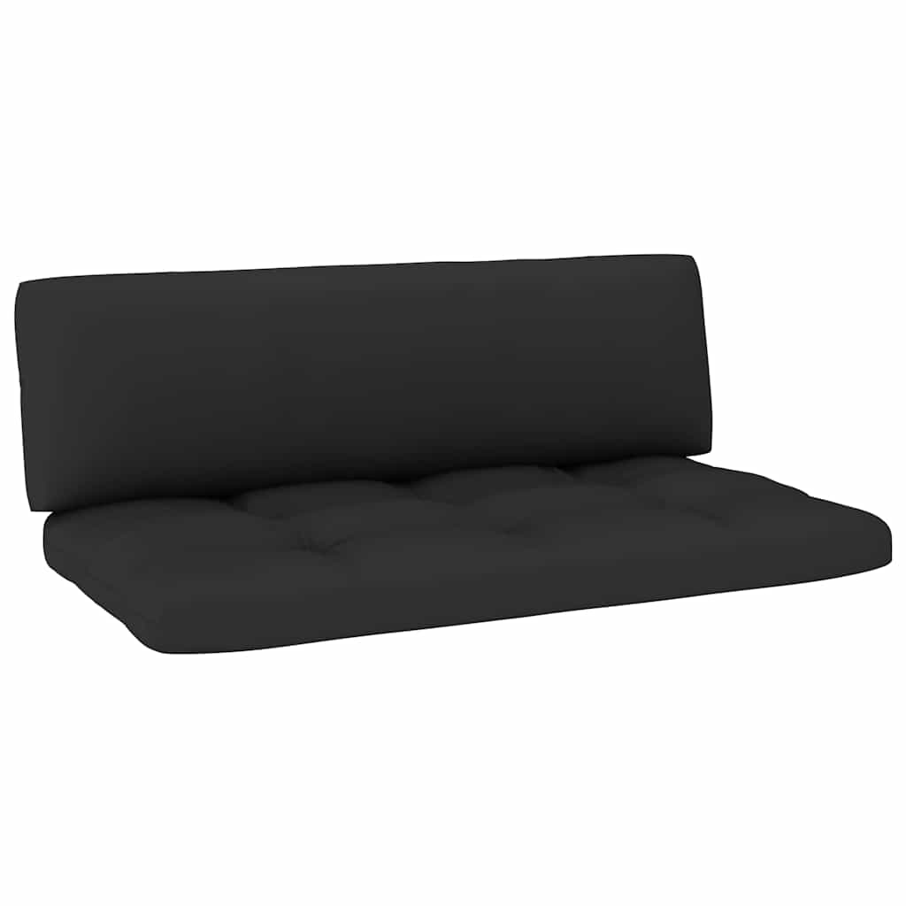 Set Divani in Pallet con Cuscini 4 pz in Pino Impregnato Bianco