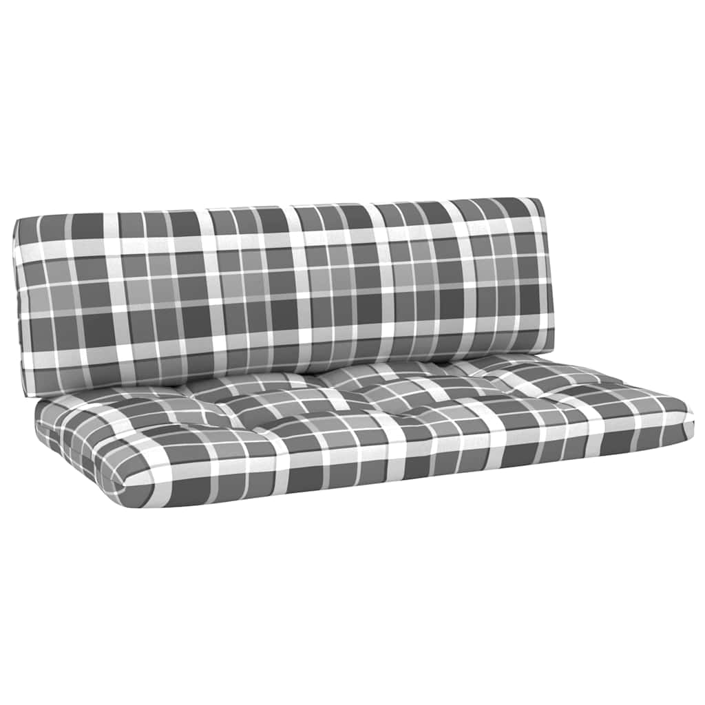 Set Divani in Pallet con Cuscini 4 pz in Pino Impregnato Bianco