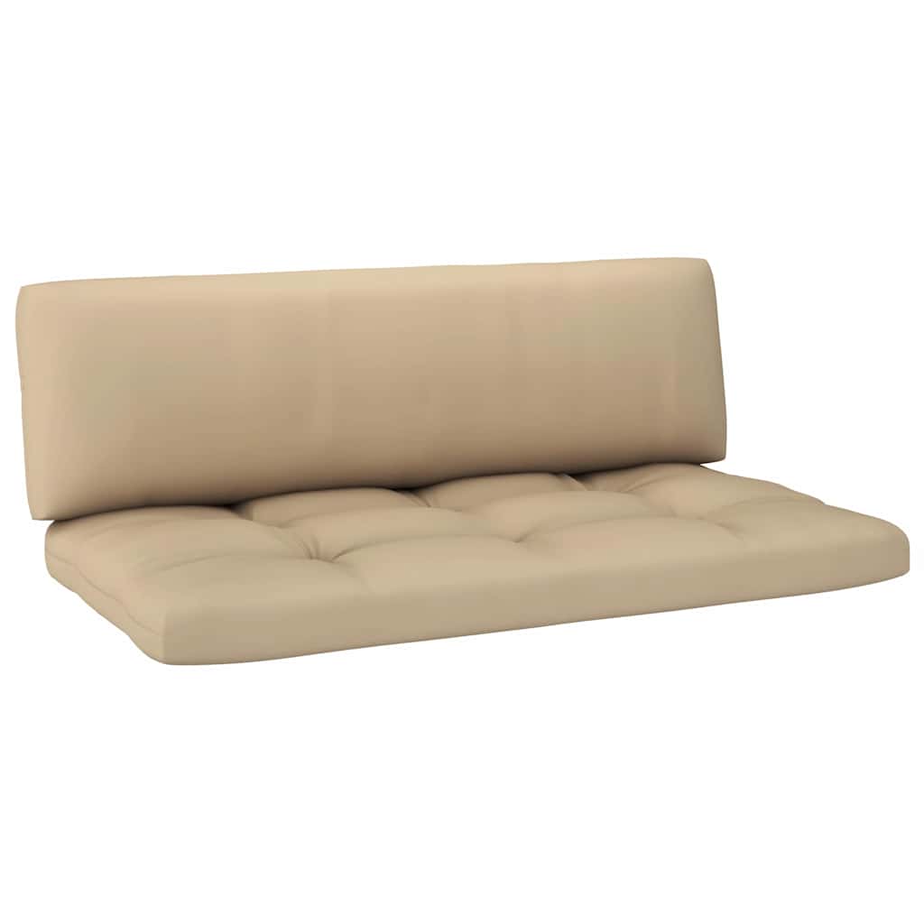 Set Divani in Pallet con Cuscini 4 pz in Pino Impregnato Nero