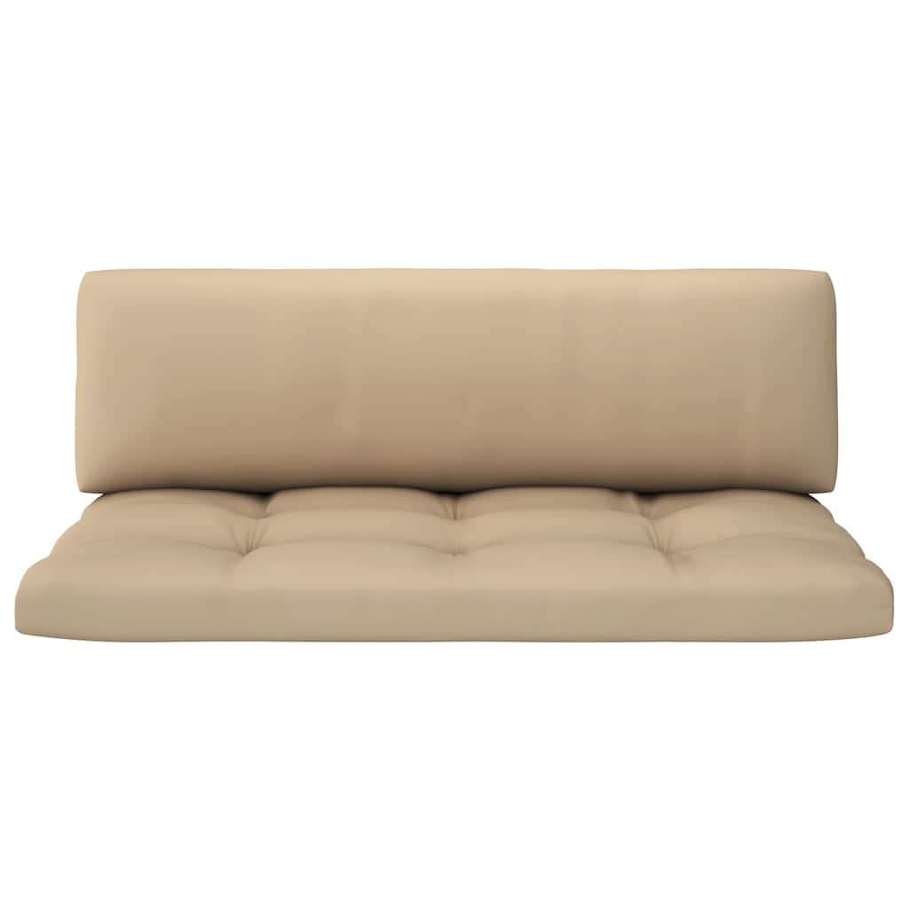Set Divani in Pallet con Cuscini 4 pz in Pino Impregnato Nero