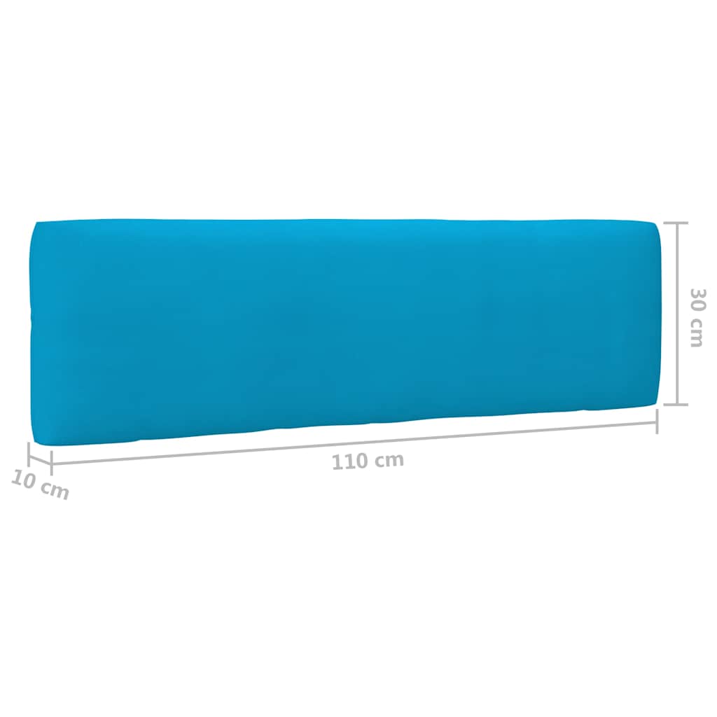 Set Divani in Pallet con Cuscini 4 pz in Pino Impregnato Nero