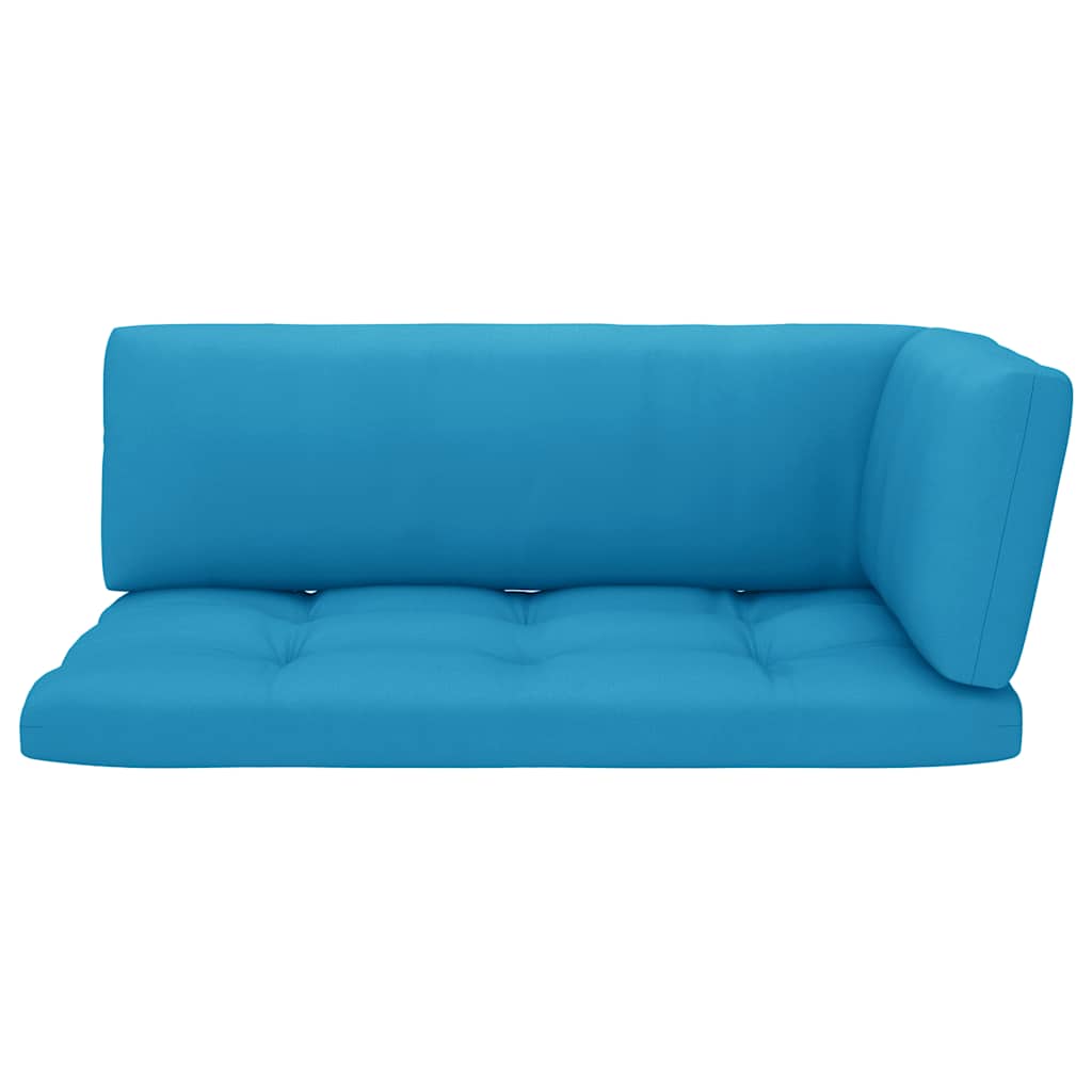 Set Divani in Pallet con Cuscini 4 pz in Pino Impregnato Nero
