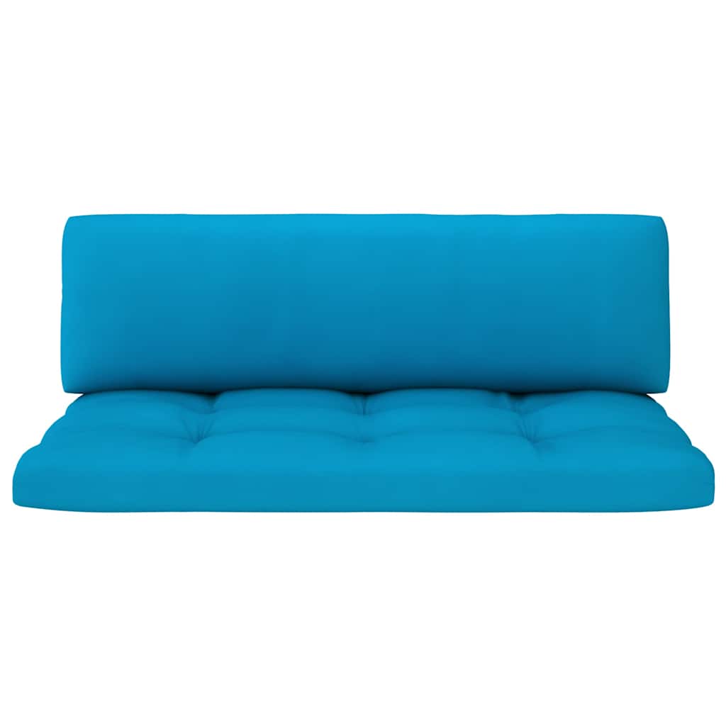 Set Divani in Pallet con Cuscini 4 pz in Pino Impregnato Nero