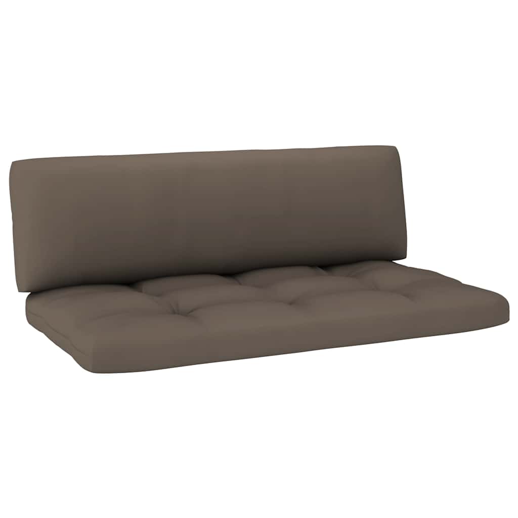 Set Divani in Pallet con Cuscini 4 pz in Pino Impregnato Nero