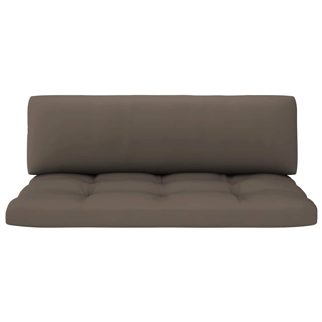 Set Divani in Pallet con Cuscini 4 pz in Pino Impregnato Nero