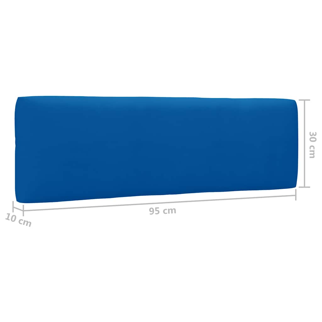 Set Divani in Pallet con Cuscini 4 pz in Pino Impregnato Nero