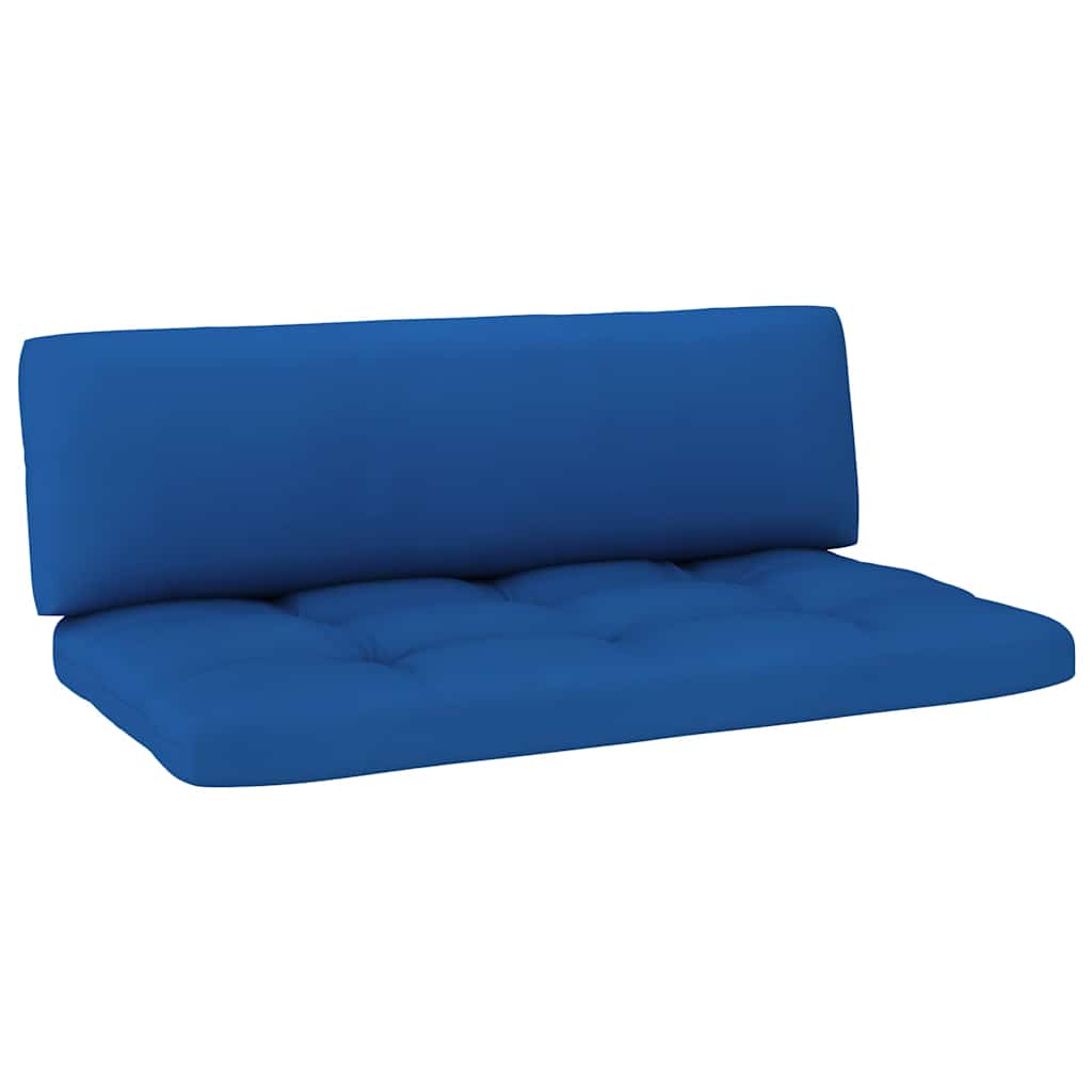 Set Divani in Pallet con Cuscini 4 pz in Pino Impregnato Nero