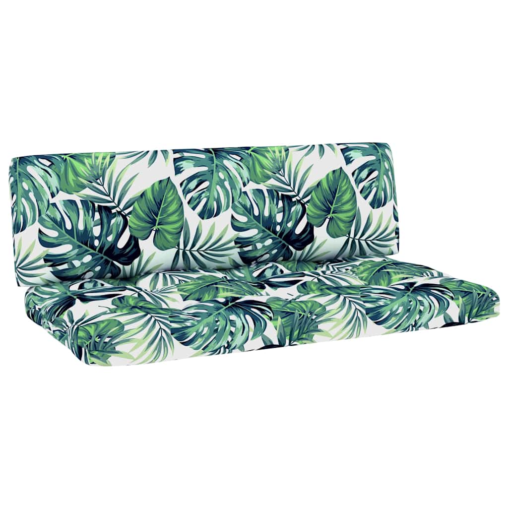 Set Divani in Pallet con Cuscini 4 pz in Pino Impregnato Nero