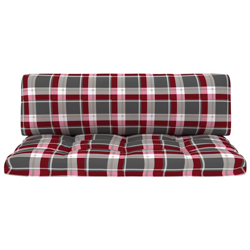 Set Divani in Pallet con Cuscini 4 pz in Pino Impregnato Nero