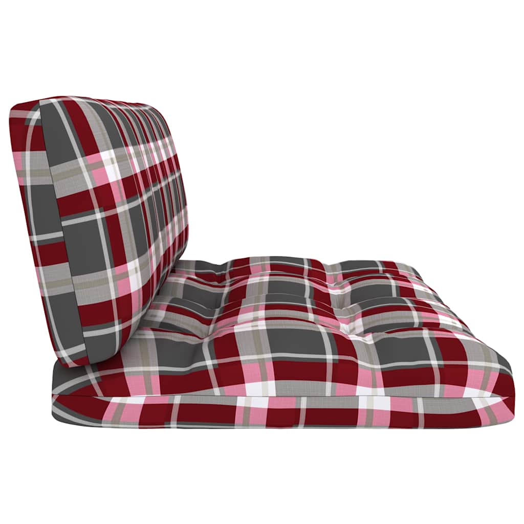 Set Divani in Pallet con Cuscini 4 pz in Pino Impregnato Nero