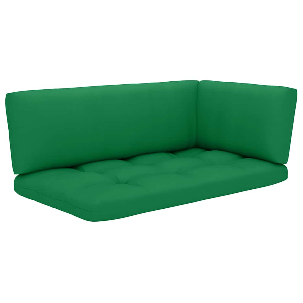 Set Divani in Pallet con Cuscini 4 pz in Pino Impregnato Ambra